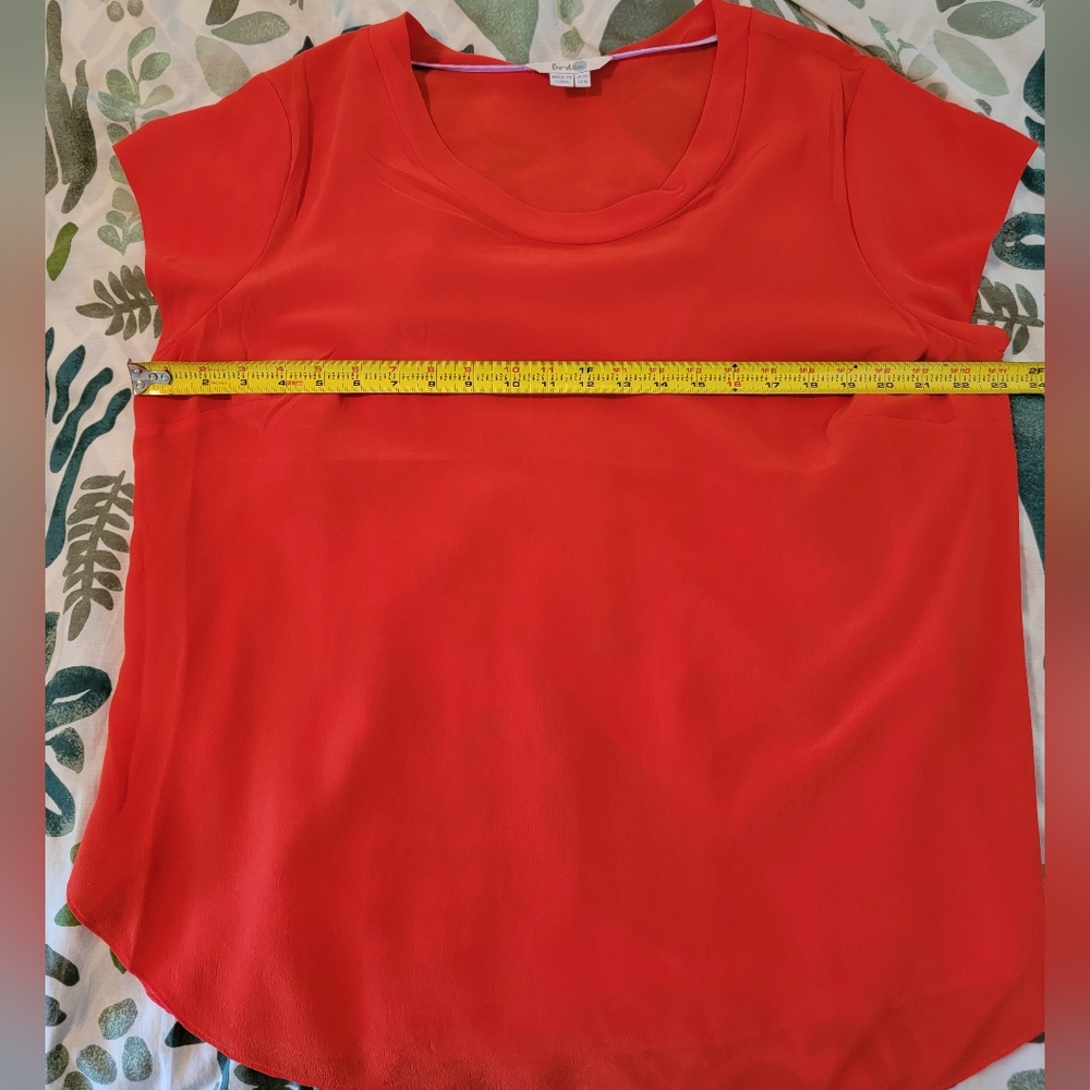 Boden Orange Silk Top US16